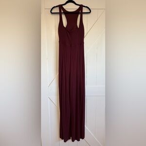 POPFLEX Go With the Flow Jumpsuit Vineyard Wine Size Small